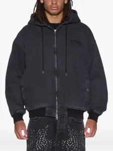 Бомбер с заклепками Ksubi, черный