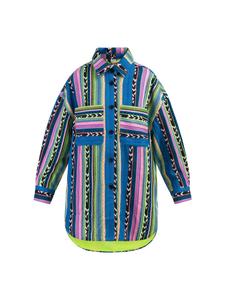 Переходная куртка myMo, цвет mehrfarbig neon grün