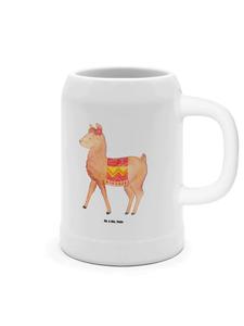 Пивная кружка Альпака Прайд без надписи белого цвета Mr. & Mrs. Panda