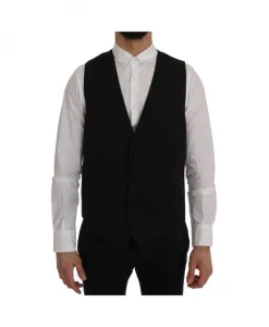 Классический черный жилет, произведено в Италии. Dolce & Gabbana, черный