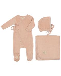 Набор с запахом Mon Tresor и гребешком, розовый