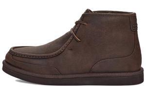 Ботинки мужские зимние Ugg на шнуровке, темно-коричневый