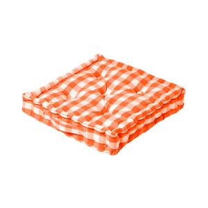 Подушка Homescapes оранжевый, 40/40/8 см