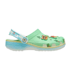 Кроссовки Crocs Nintendo x Classic Clog Kids 'Animal Crossing', зеленый