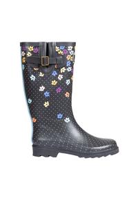 Сапоги резиновые Trespass Samira с принтом, черный