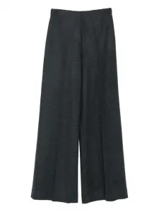 Широкие шерстяные брюки Harris Wharf London, серый