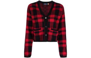 Трикотажная женская красная футболка Polo Ralph Lauren