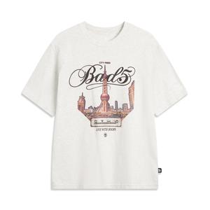 LINING Футболка BadFive мужская heather gray mist white