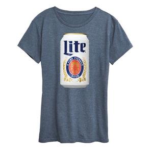 Женская футболка с принтом Miller Lite Can Licensed Character, синий