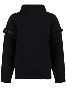 Джемпер с бисером MAX MARA, синий