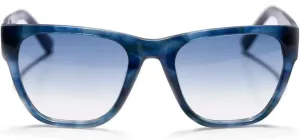 Солнцезащитные очки Blackburn Avery унисекс для взрослых, квадратной формы, в стиле Wayfarer, с защитой от УФ-излучения UV400, изготовлены в Италии, Dark Blue