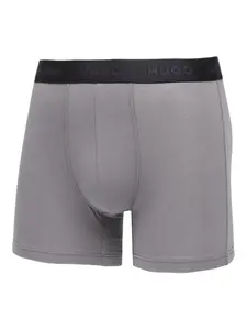Боксеры с логотипом на поясе (набор из трех штук) Hugo, серый