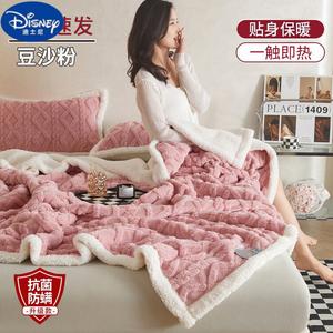 Disney Плед 70х100 см, детский, двусторонний флис, мягкий, согревающий, цвет Style-Beige Powder Upgraded
