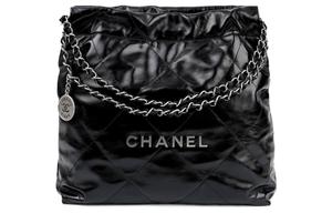 Сумка-тоут из гладкой телячьей кожи, шоппер, кроссбоди, женская сумка через плечо черный цвет CHANEL