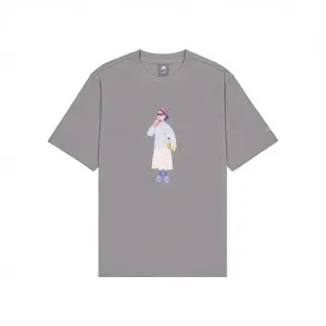 Футболка унисекс серая New Balance, серый