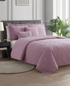 Комплект постельного белья из 5 предметов с ромбовидным тиснением, размер Full/Queen Nestl, Lavender