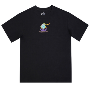 361° Футболка Women's Black Crew Neck Moderate Straight Fit