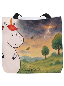Mr. & Mrs. Panda Сумка с дизайном «Единорог в гневе» без надписи, белого цвета