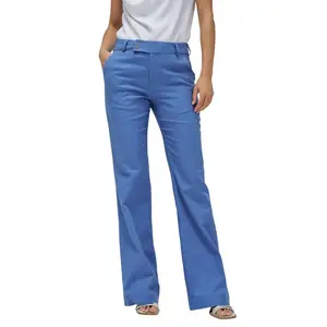 Брюки с высокой талией Salsa Jeans Chino Flare Fit, синий