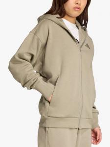 Женская флисовая худи с молнией All SZN adidas, Khaki