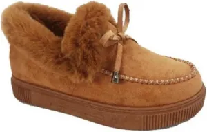 Женские ботинки ZBYY на плоской подошве, теплые и прочные, зимние с меховой подкладкой, ботильоны на снег, лоферы с платформой и толстым плюшевым утеплителем для прогулок