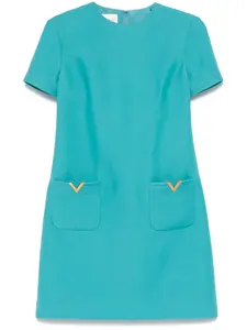 Платье мини с декором VGold VALENTINO GARAVANI, синий