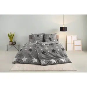 Мое домашнее постельное белье» в размере Мечтатель. 135x200 или 155x220 см, идеально подходит для Рождества", флис уютный и теплый зимой, рождественское постельное белье, зима My Home, серый