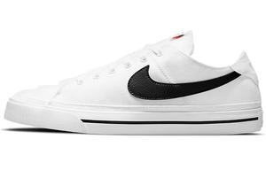 Кроссовки Nike Court Legacy Canvas White Black Swoosh
