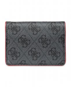 Мужской RFID-чехол-кошелек Quatro G с боковыми складками GUESS, Black