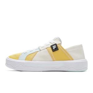 Кроссовки FILA FUSION POP 3 SE Lifestyle Shoes Women's Low-top Smoke White/light Bright Green, слоновая кость