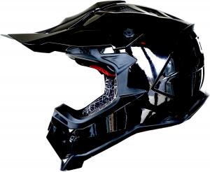 Шлем 1Storm JH601 Glossy для мотокросса, черный