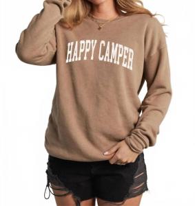 Свитшот Happy Camper в цвете «Пляжный песок» Oat Collective, Beach Sand