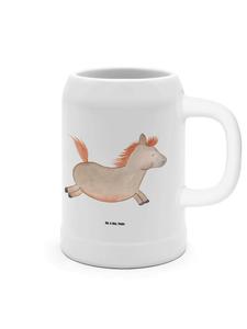 Пивная кружка, лошадь, прыгающая без слов в белом Mr. & Mrs. Panda