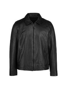 Trueprodigy Кожаная куртка Gael черного цвета