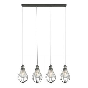 Подвесной светильник searchlight Balloon, серый - стальной - 15 x 21 x 81 см