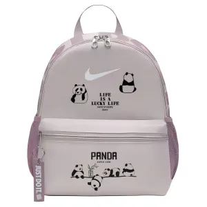 Nike Тканевый рюкзак женский серый фиолетовый и фуксия и белый, Panda