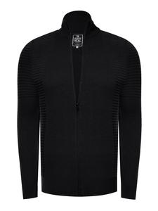 Тонкая трикотажная куртка в байкерском стиле черного цвета Rusty Neal