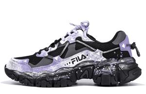 Повседневные кроссовки Fluid Unisex низкие White FILA, черный фиолетовый