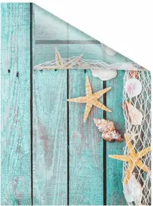 LICHTBLICK ORIGINAL оконная пленка "Bretter Beach", 1 шт., непрозрачная, структурированные клейкие точки, самоклеящаяся, защита конфиденциальности 50х100 см, цвет petrol