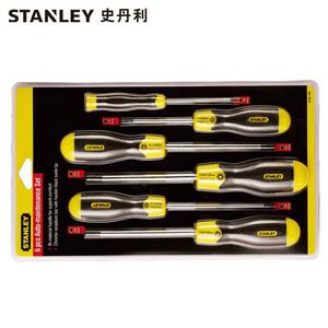 Stanley STANLEY Набор из 6 предметов: комбинированная отвертка в форме цветка со средним отверстием и резиновой ручкой, магнитная отвертка для домашнего ремонта 65-156-0-23