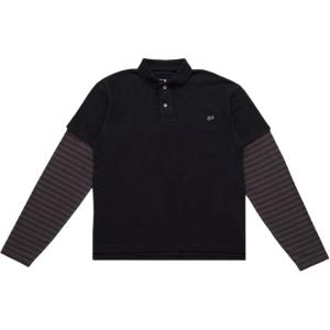 Футболка-поло с двумя рукавами ERL, черный