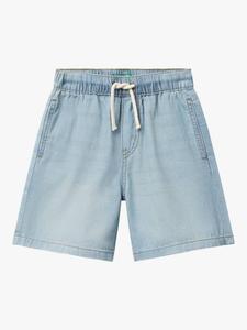 Детские легкие шорты из джинсовой ткани шамбре Benetton, Light Blue