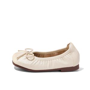 Низкие кожаные туфли ABC DOUKIDS для детей ABCdoukids, Apricot