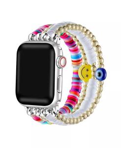 Ремешок унисекс Bestie из бисера для Apple Watch, размер — 38 мм, 40 мм, 41 мм Posh Tech, розовый