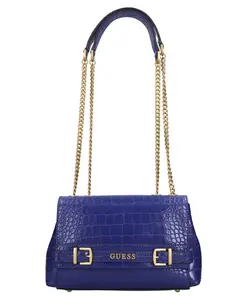 Сумка через плечо Sestri с крокодиловым принтом Guess, синий