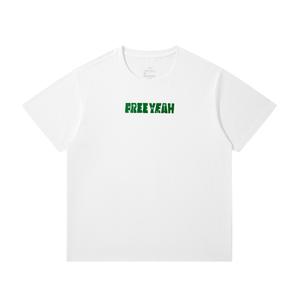 361° Футболка Unisex White Crew Neck Moderate Straight Fit