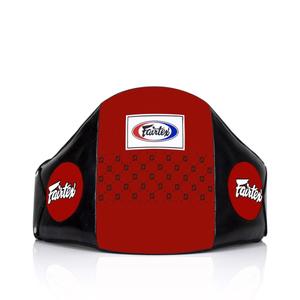 Накладка на живот Fairtex Standard Leather Belly Pad - Hook & Loop Waist Wrap, красный