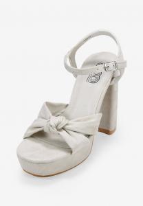 Босоножки на каблуке Bosanova, бежевый