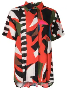 Рубашка Abacaxi с абстрактным принтом Osklen, разноцветный