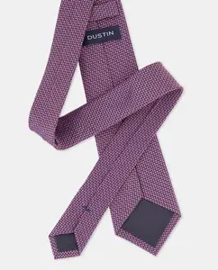 Галстук из микроструктурного шелка Dustin, фуксия